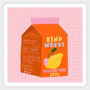 Kind Words Sticker